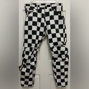 G-Star RAW Checkered Black and White Pants